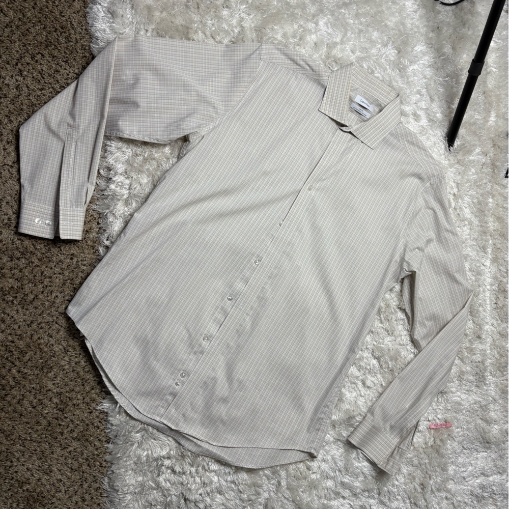 Men's Beige Long Sleeve Shirt